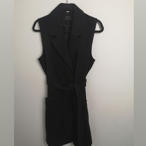 Only long black vest